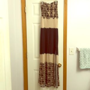 Leopard print maxi dress